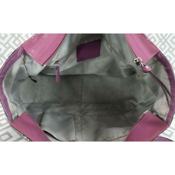 Coach Mauve East West Gallery Leather Tote Bag - Picture 10 of 12